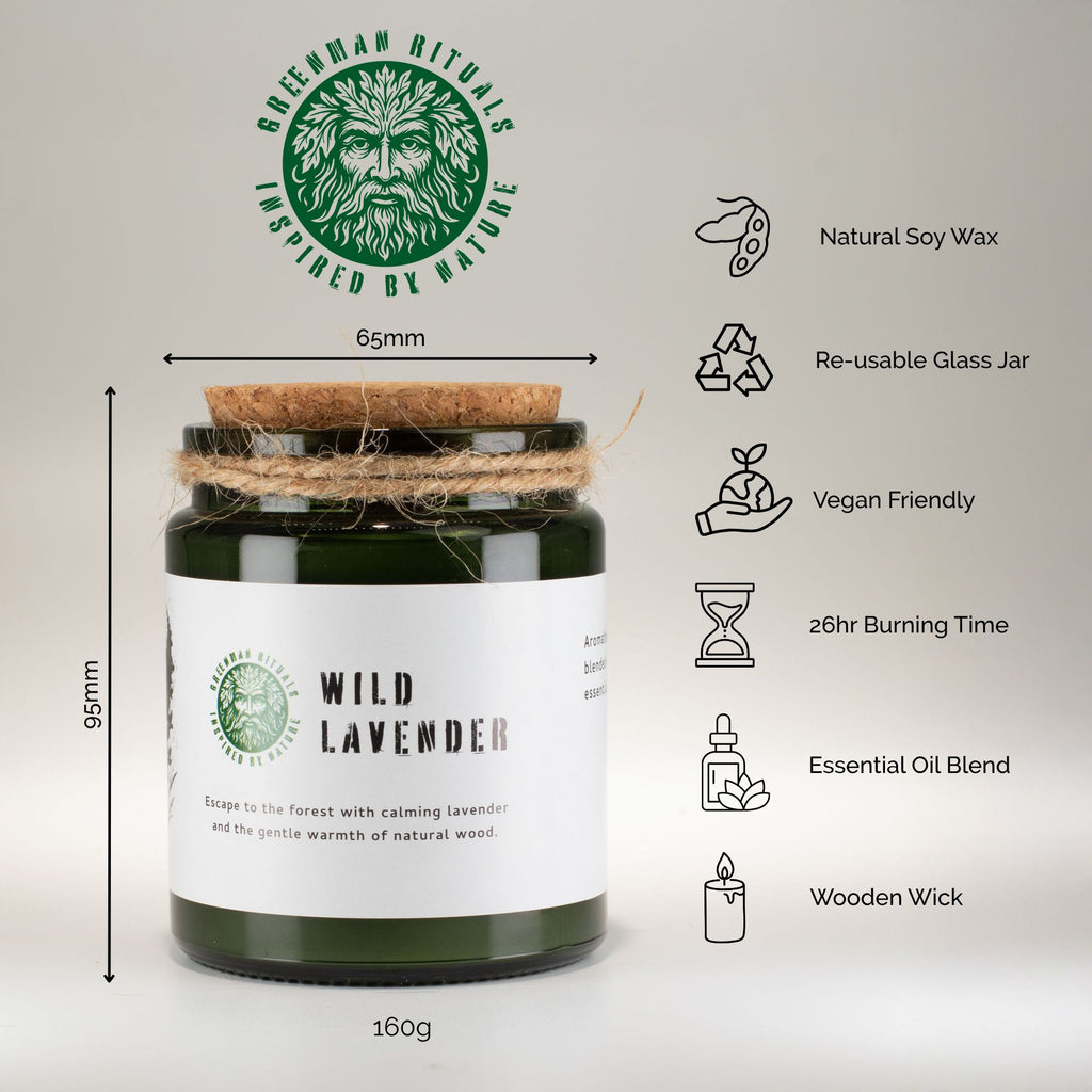 Natural, handmade soy candle - Wild Lavender