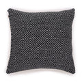 Față de pernă Boho, negru, cu model labirint, 40x40cm