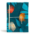 Jurnal multicolor Lokta cu model floral și închizătoare de bambus, mare (21x15cm), 45 pagini
