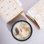 Magic Candle with Flowers and Crystals - Lion