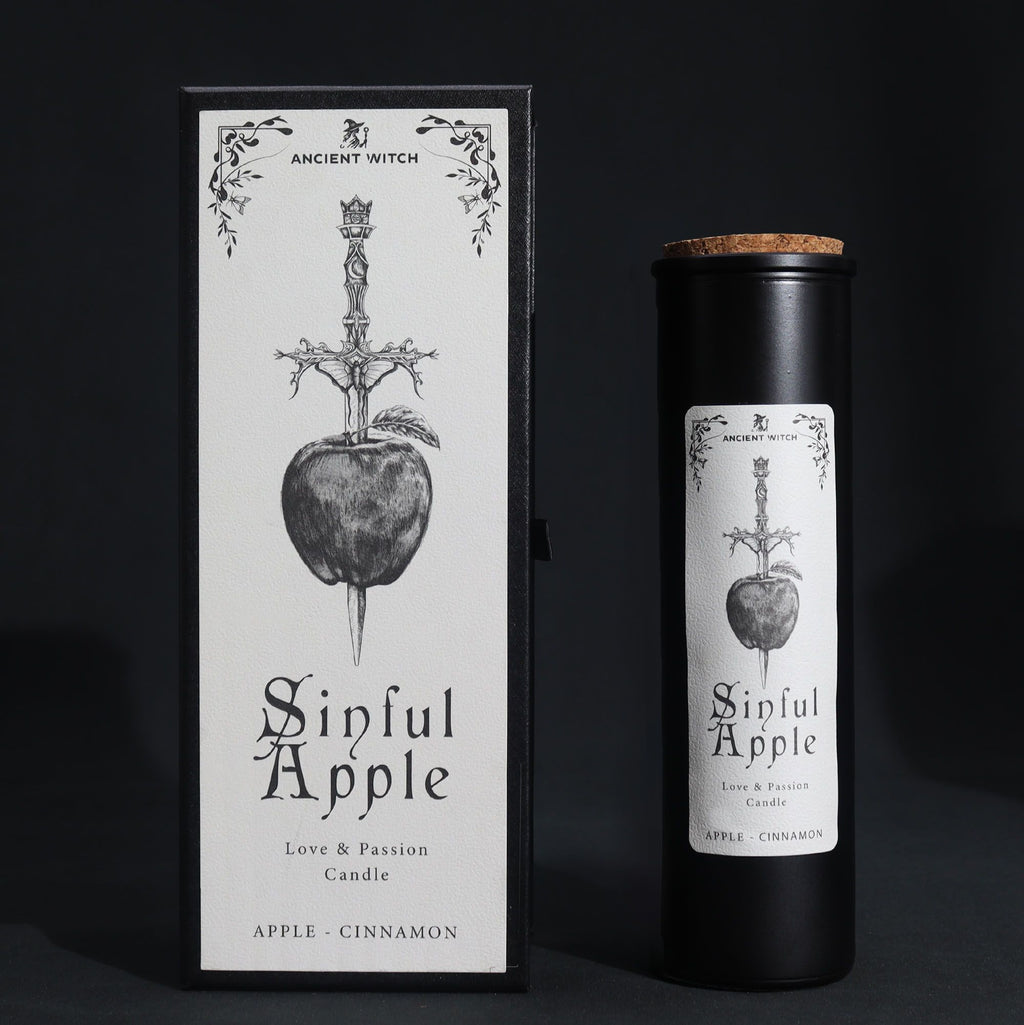 Lumânare de purificare Vrăjitoarea Antică - Sinful Apple (Iubire)