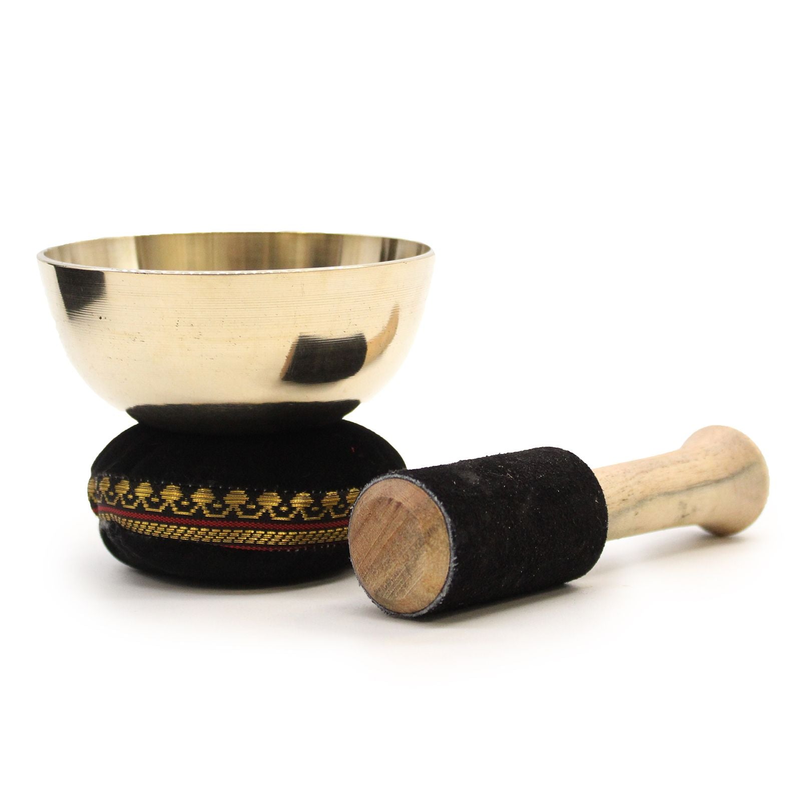 Set cadou cu bol cântător tibetan - 9 cm