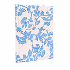 Jurnal albastru cu model floral, cu copertă din bumbac, 20x15cm, 96 de pagini