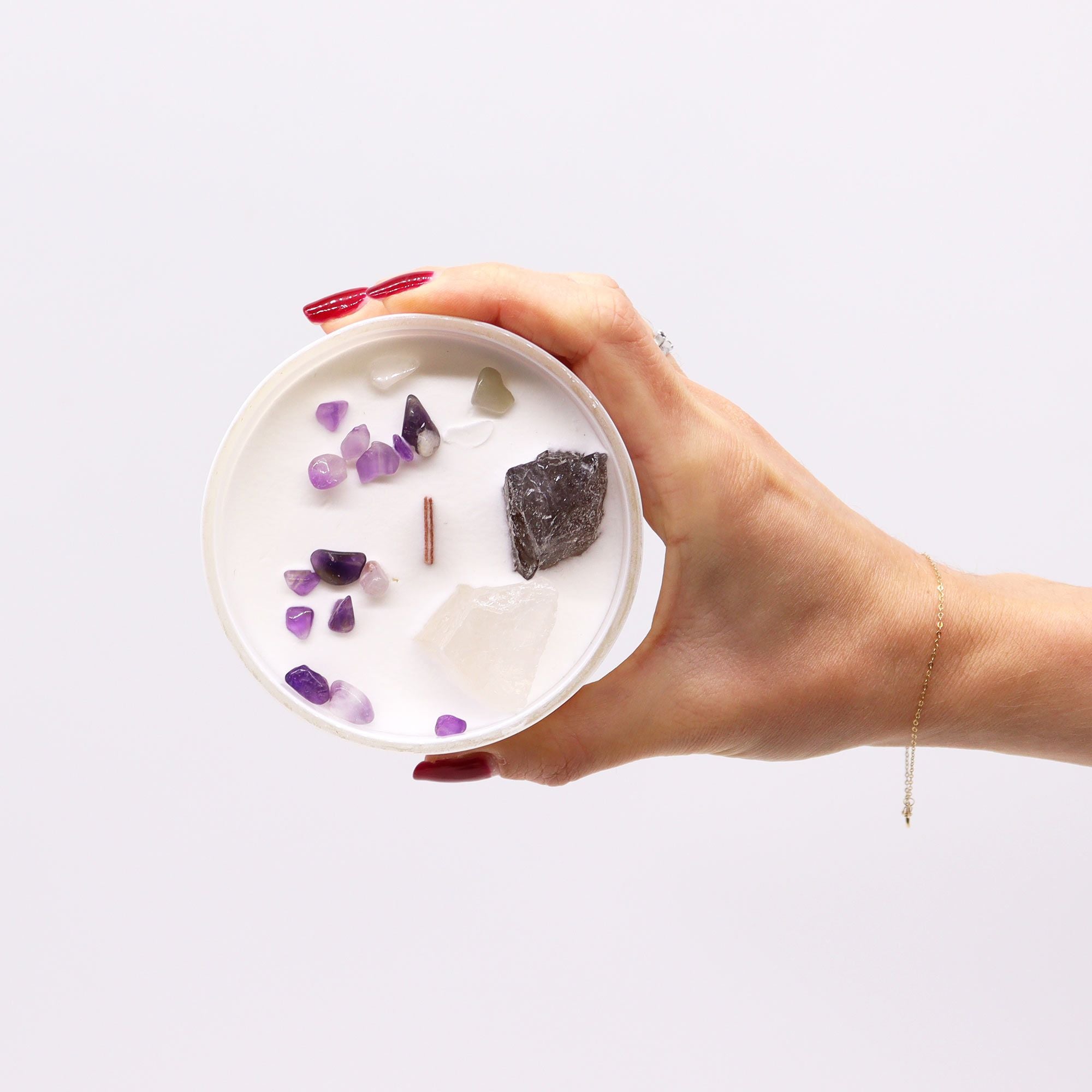 Lumânări cu cristale - Chakra - Chakra Coroanei