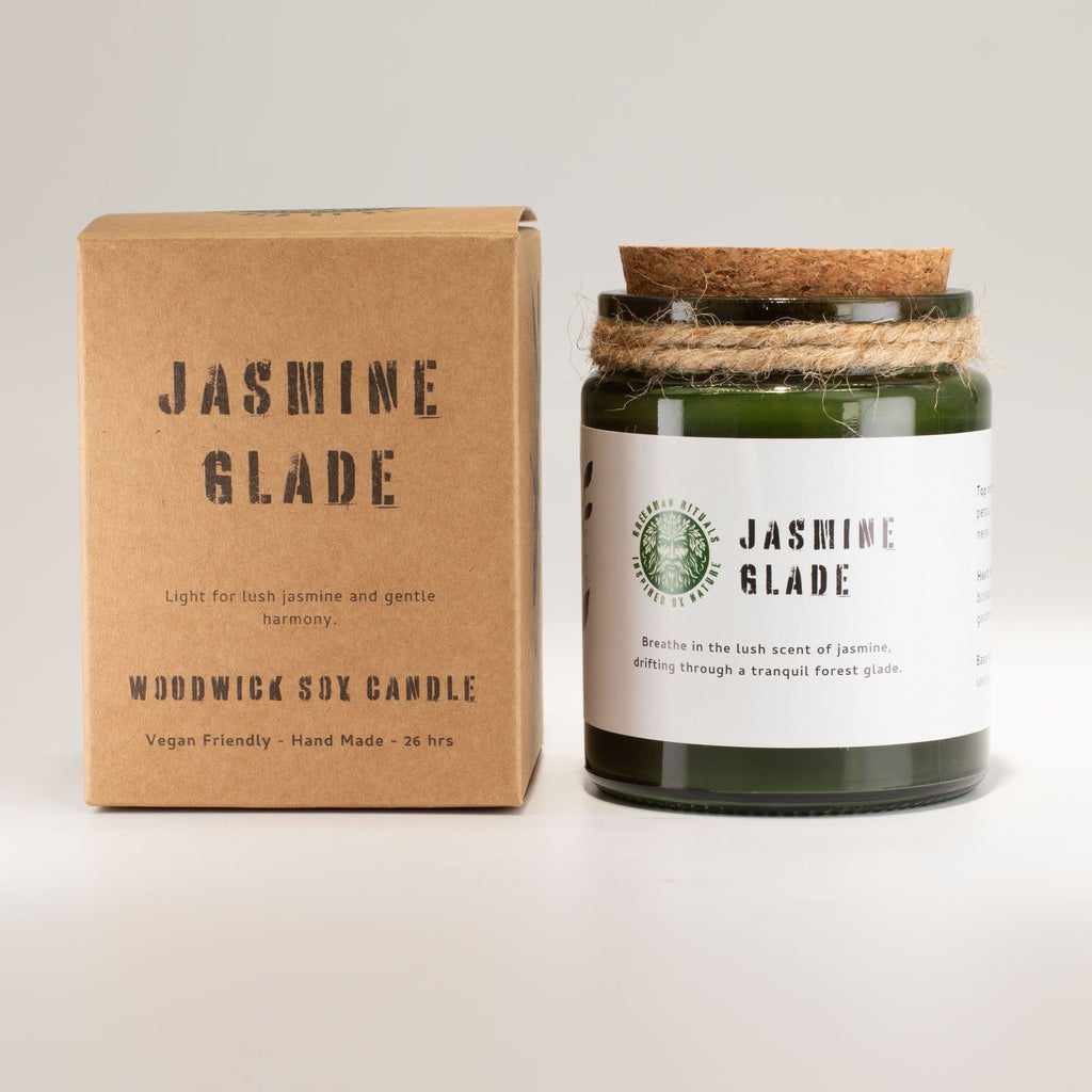 Natural, handmade, soy wax candle - Jasmine Glade