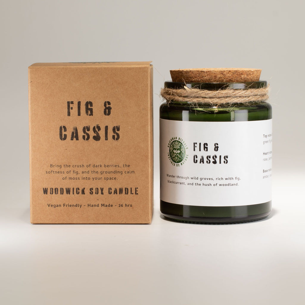 Natural, handmade, soy wax candle - Figs and Blackcurrant