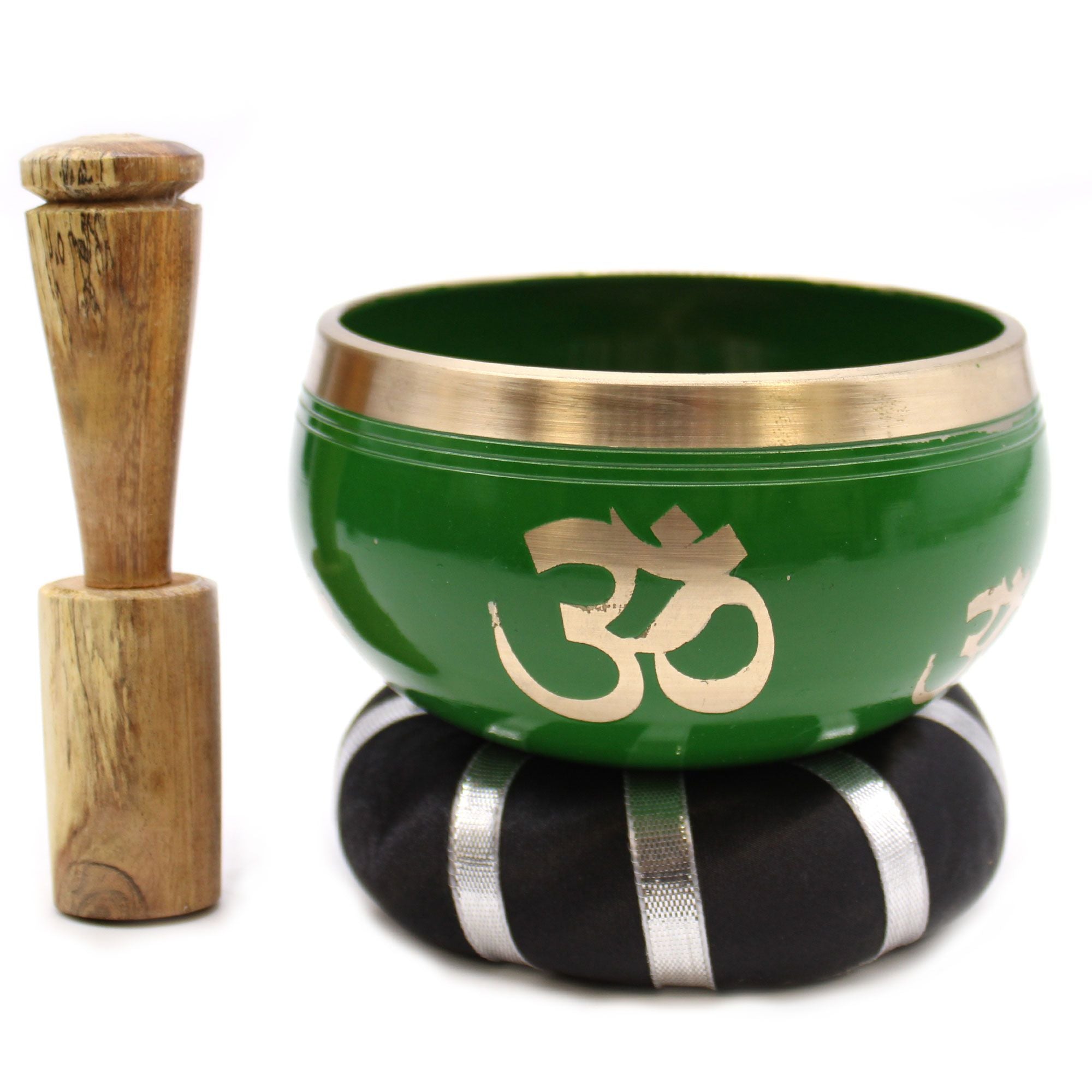 Set cu bol cântător, motiv Arborele Vieții - Verde, 10,7 cm
