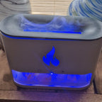 Difuzor de arome Blaze, cu sare de Himalaya inclusă și efect de flacără, USB-C
