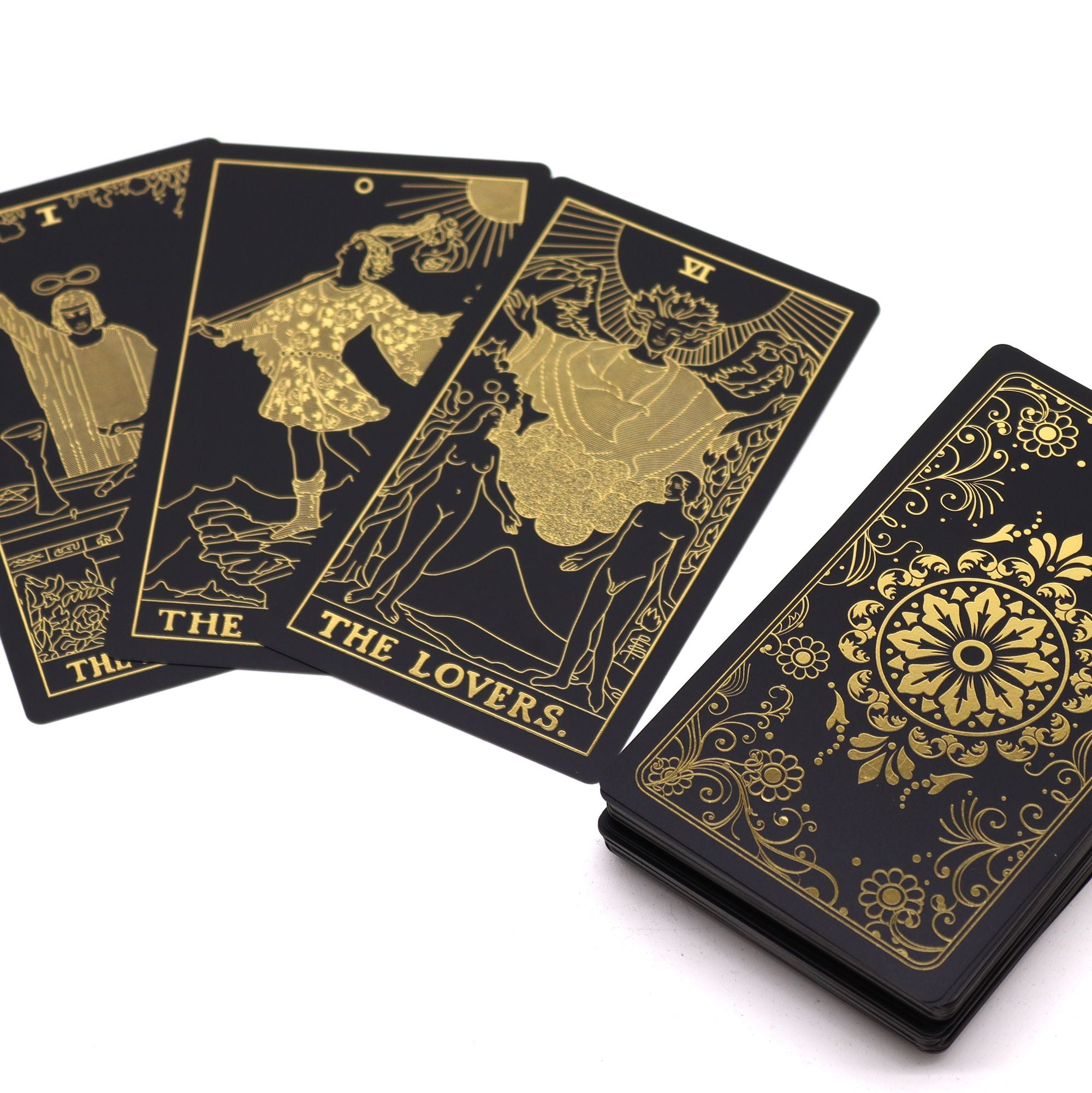 Set cadou de Tarot cu foiță de aur și Brosura