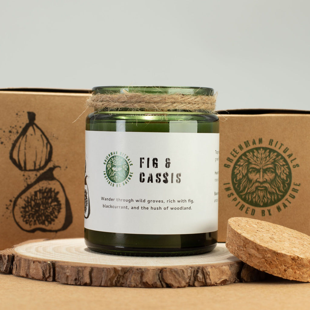 Natural, handmade, soy wax candle - Figs and Blackcurrant