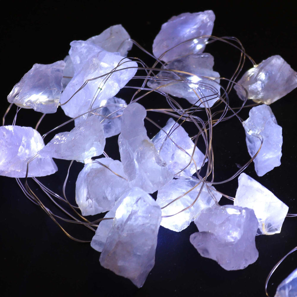 Ghirlandă luminoasă din pietre prețioase - Cuarț de rocă