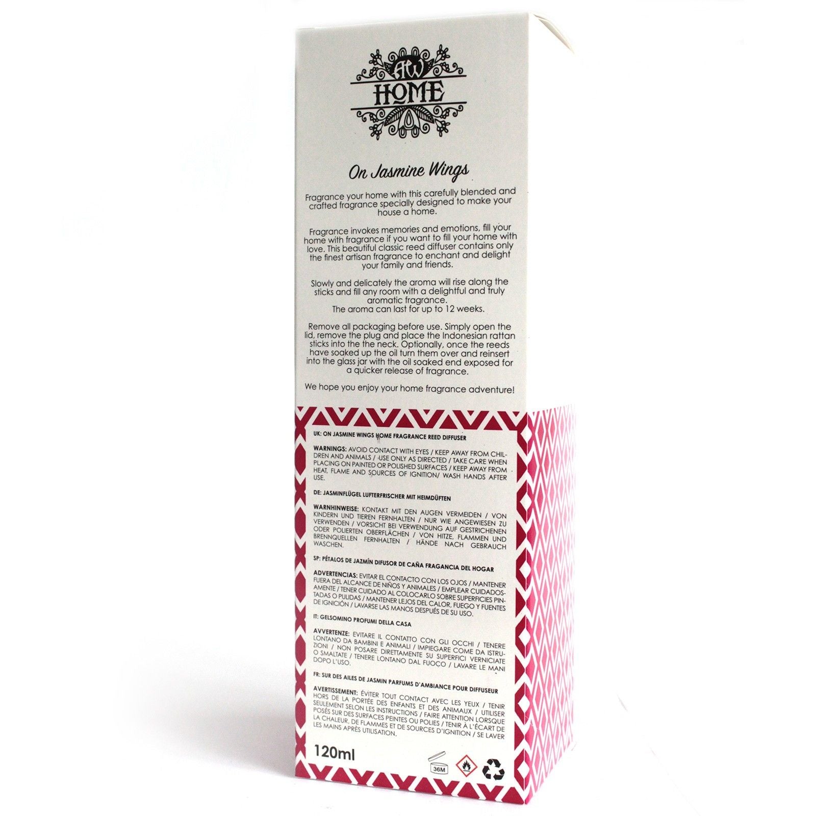 Difuzor cu betisoare 120 ml - Iasomie