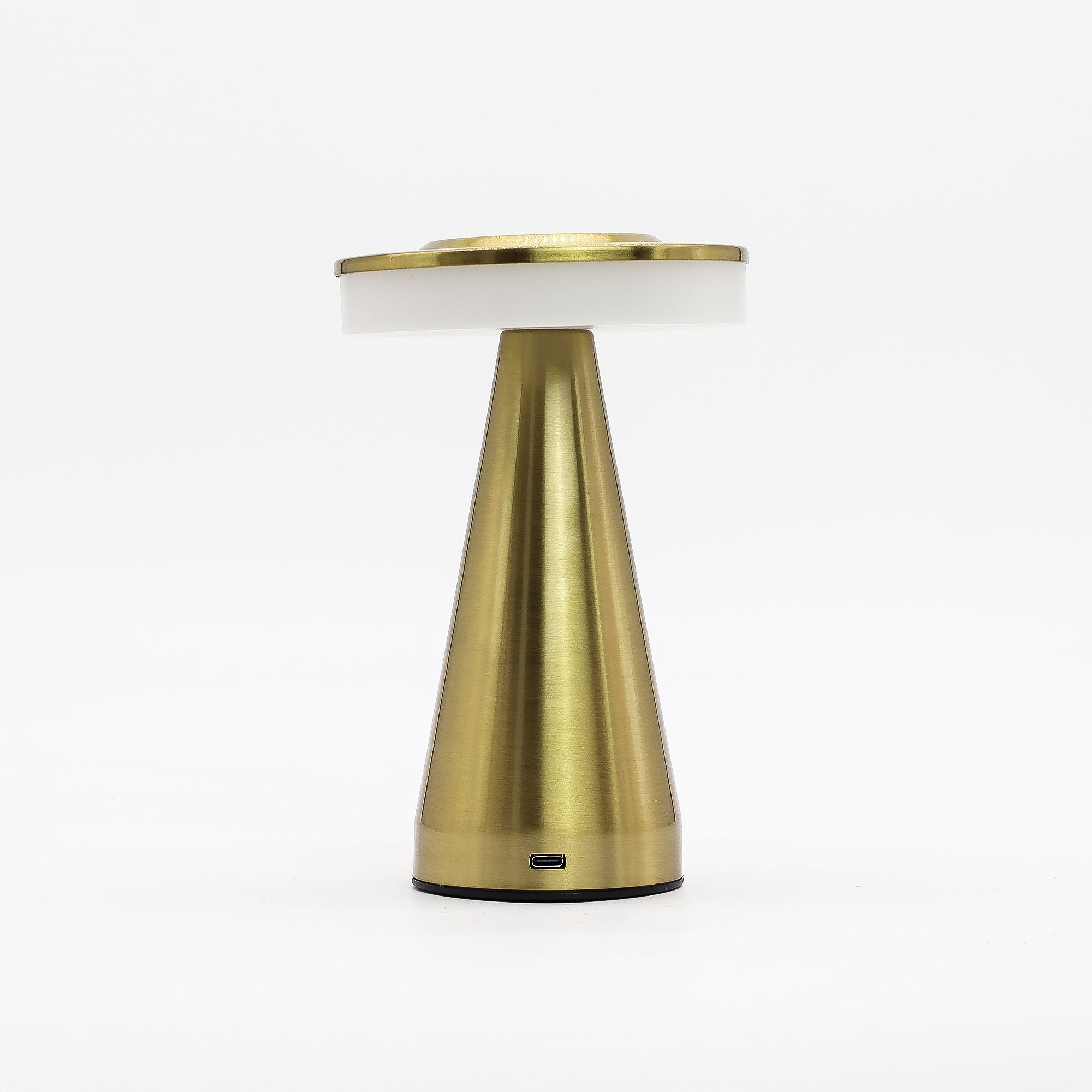 Lampă tactilă înaltă aurie, din cupru, cu USB (C), reîncărcabilă (400 W)