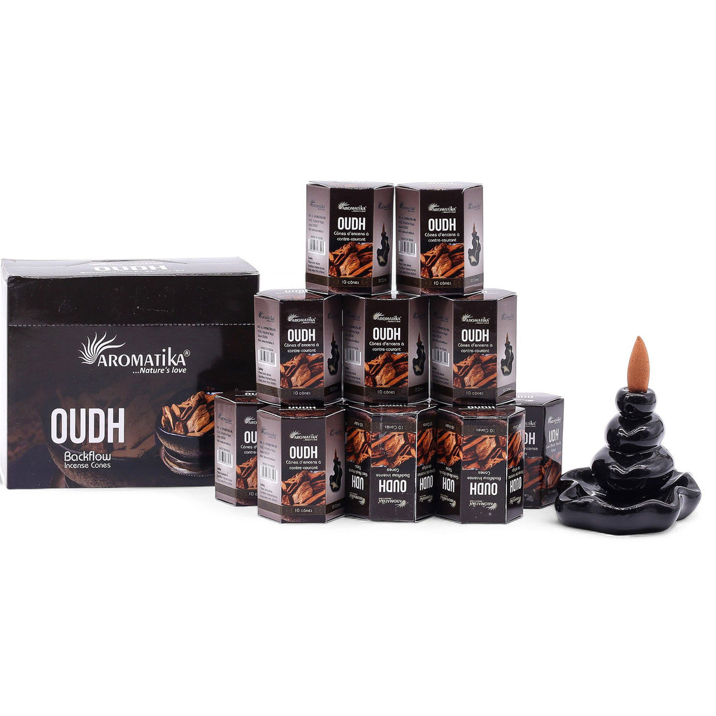 Pachet conuri de tămâie Masala Backflow - Oud