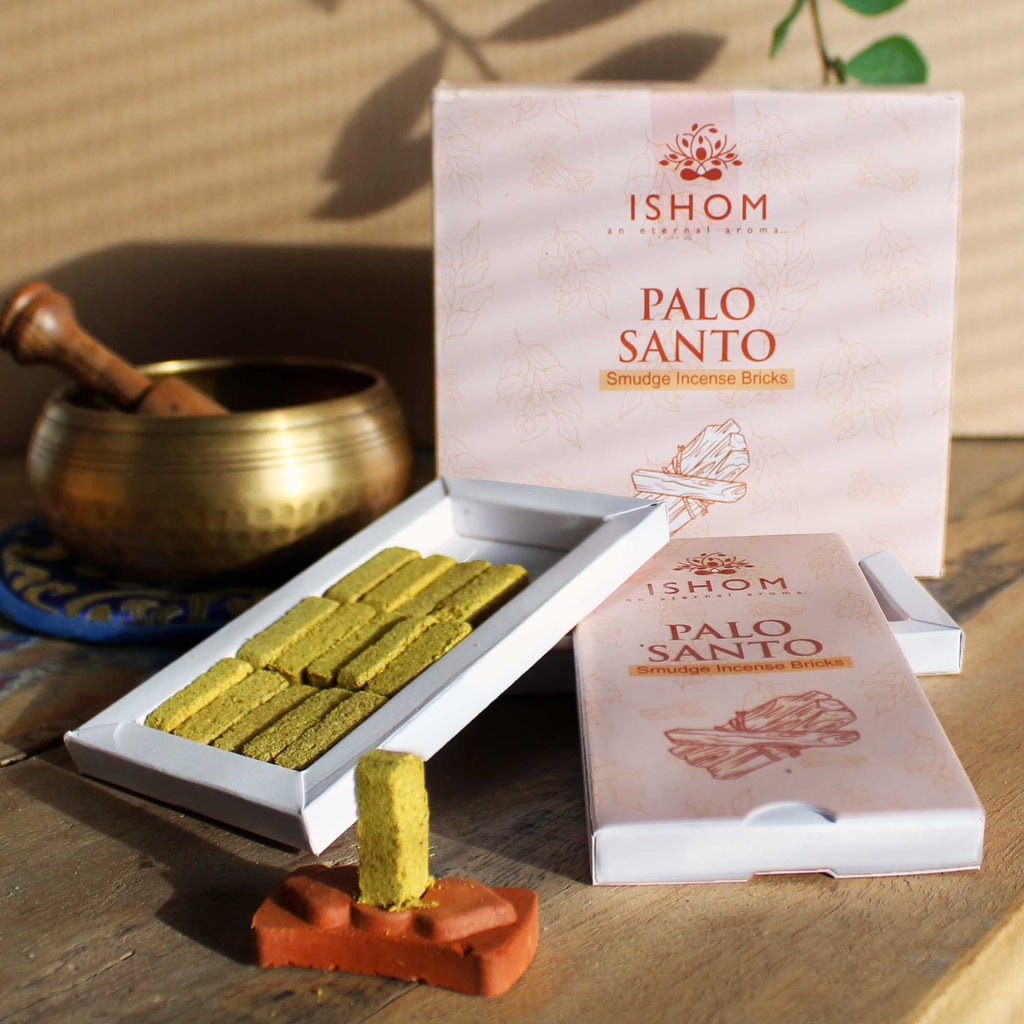 Pachet de 15 cărămizi de tămâie cu arzător inclus - Palo Santo