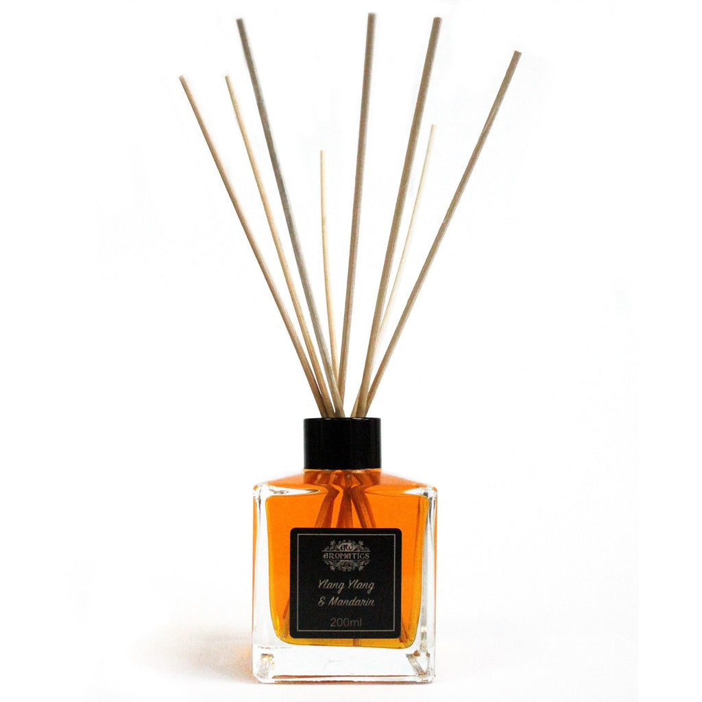 Difuzor cu bețișoare, ulei esențial de ylang ylang și mandarină 200 ml