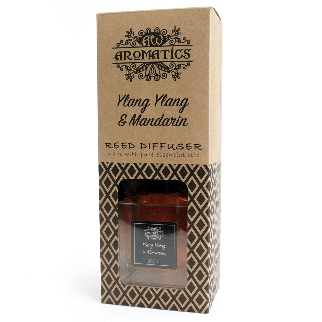 Difuzor cu bețișoare, ulei esențial de ylang ylang și mandarină 200 ml
