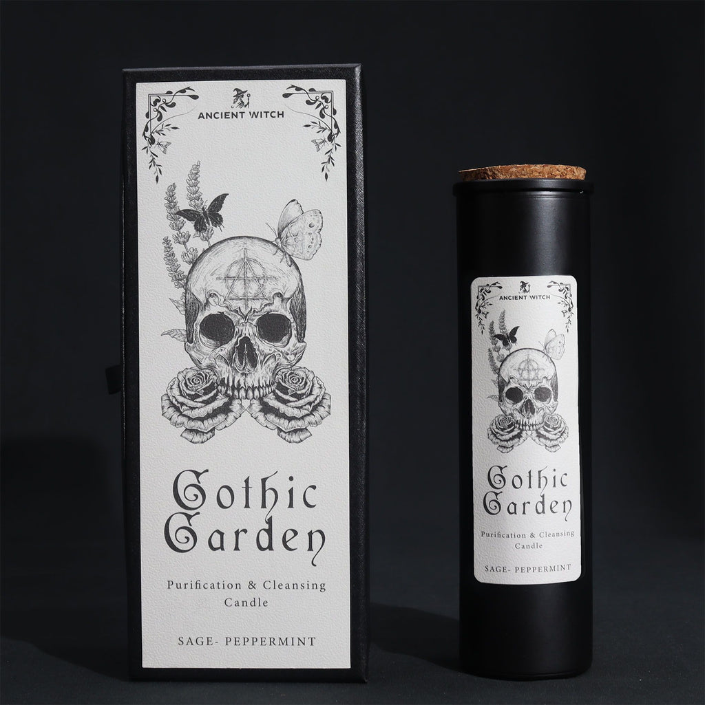 Lumânare de purificare Vrăjitoarea Antică - Gothic Garden (Curățare energetică)