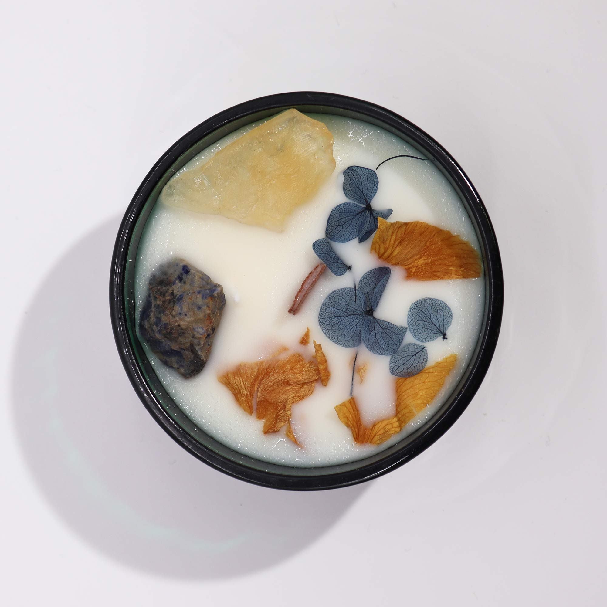 Lumânare Magică cu Flori și Cristale - Soarele