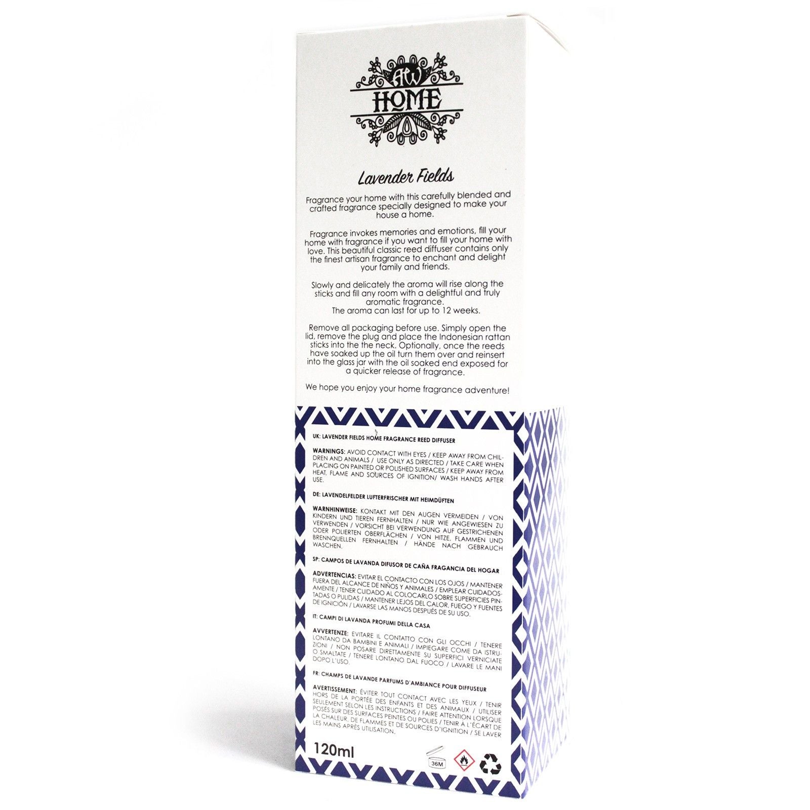 Difuzor cu betisoare 120 ml - Lavanda