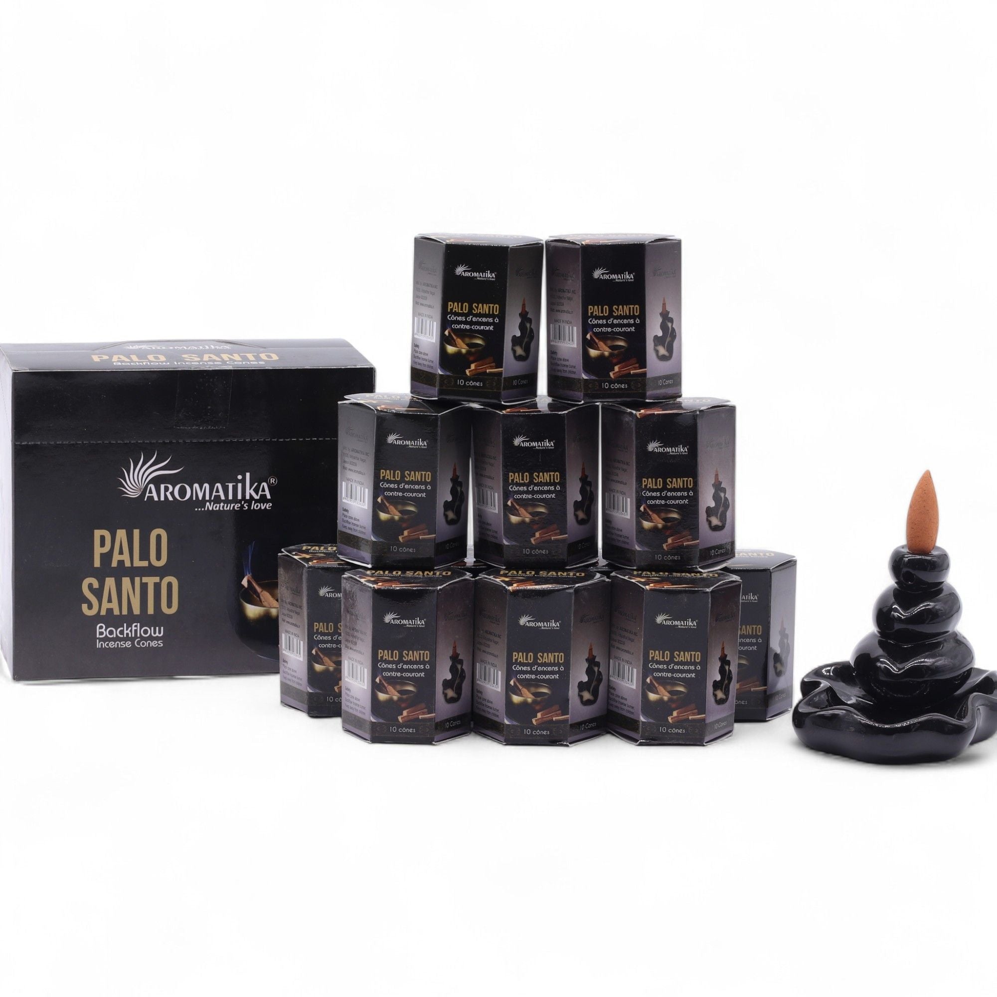 Pachet conuri de tămâie Masala Backflow - Palo Santo