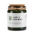Natural, handmade, soy wax candle - Sage and Mint Wood