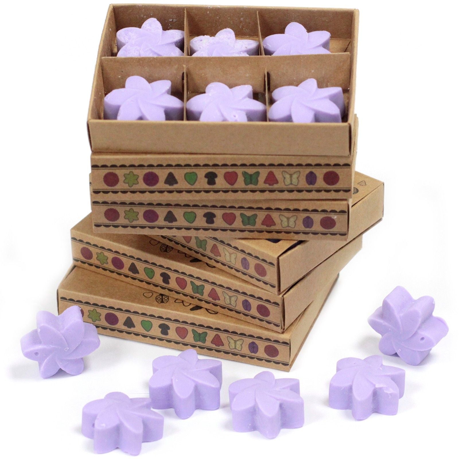 Set cadou de 6 bucati de ceara parfumata - Lavanda
