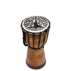 Tobă Djembe din piele naturală, lucrată manual - 25 cm