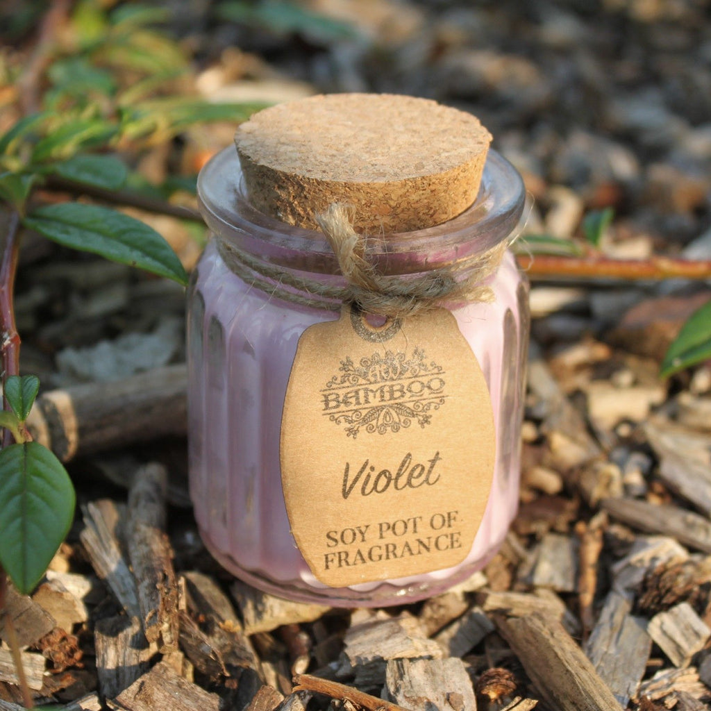 Scented soy candle - Violets
