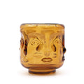 Set of 2 amber candle holders - Buddha