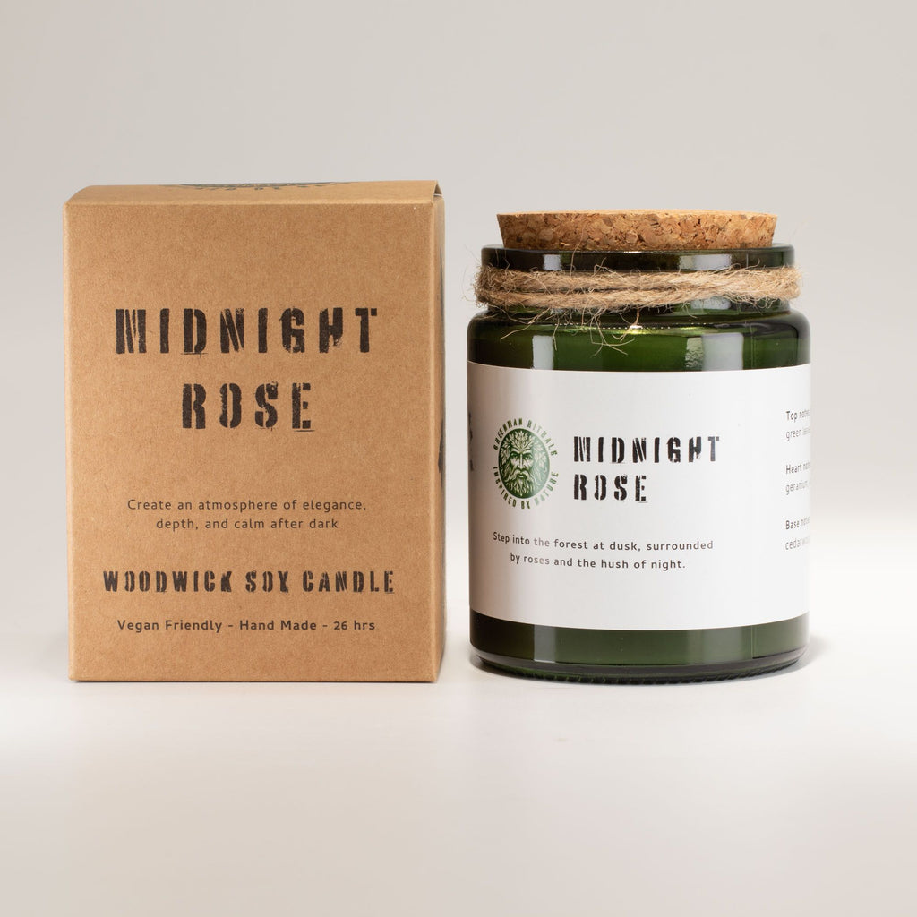 Natural, handmade soy candle - Rose of the Night