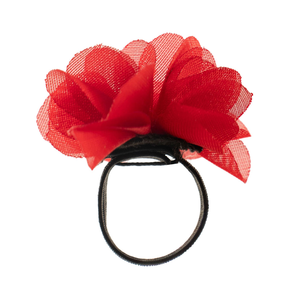 Inel difuzor de parfum, în formă de floare - Roșu