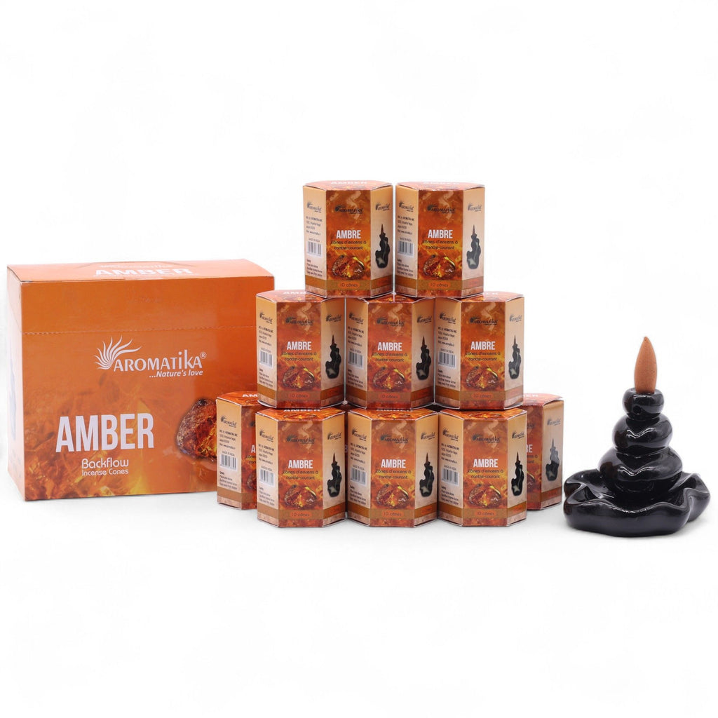 Pachet conuri de tămâie Masala Backflow - Ambră