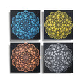Set de 4 decorațiuni de perete cu model Mandala