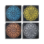 Set de 4 decorațiuni de perete cu model Mandala