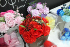 Buchet de flori de săpun - Trandafiri roz și garoafe