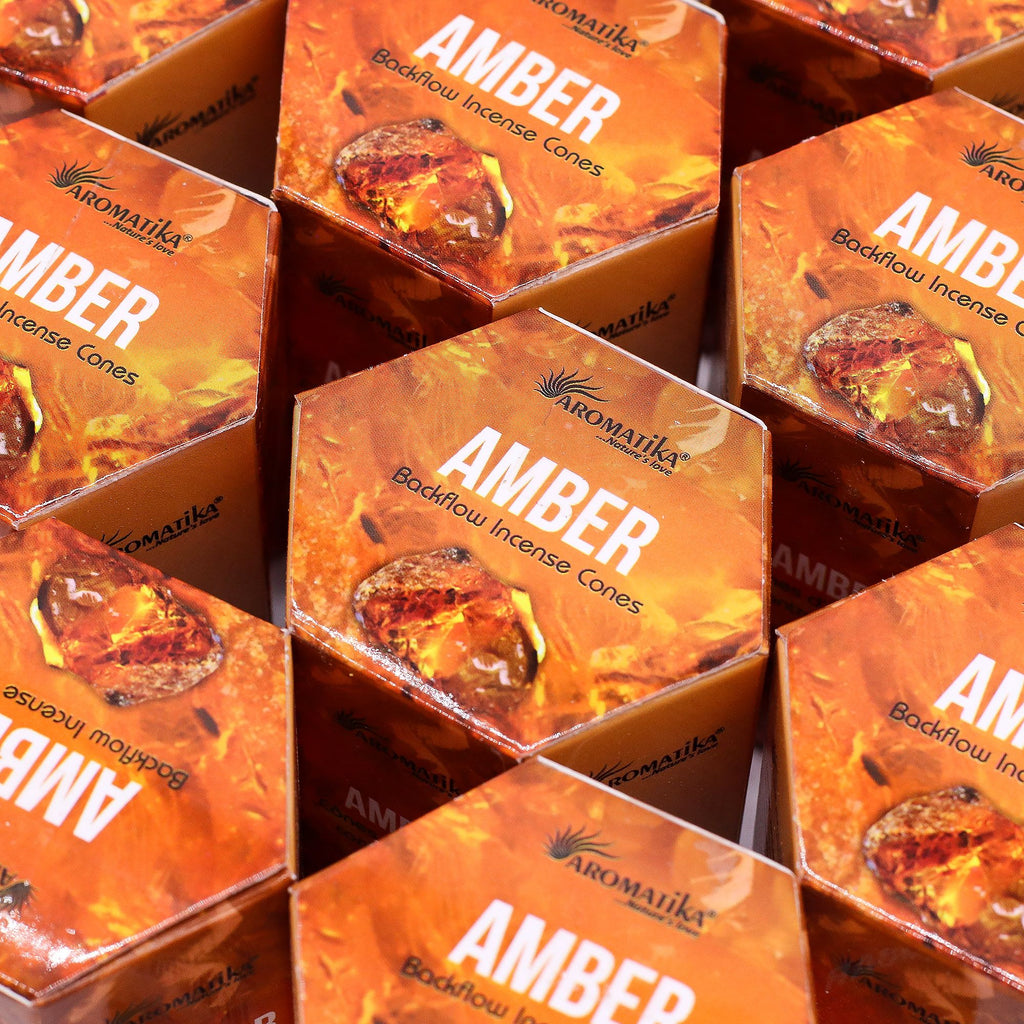 Pachet conuri de tămâie Masala Backflow - Ambră