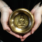 Set cu bol cântător Medicine Buddha, 10 cm (min 500 gm)