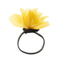 Inel difuzor de parfum, în formă de floare - Galben