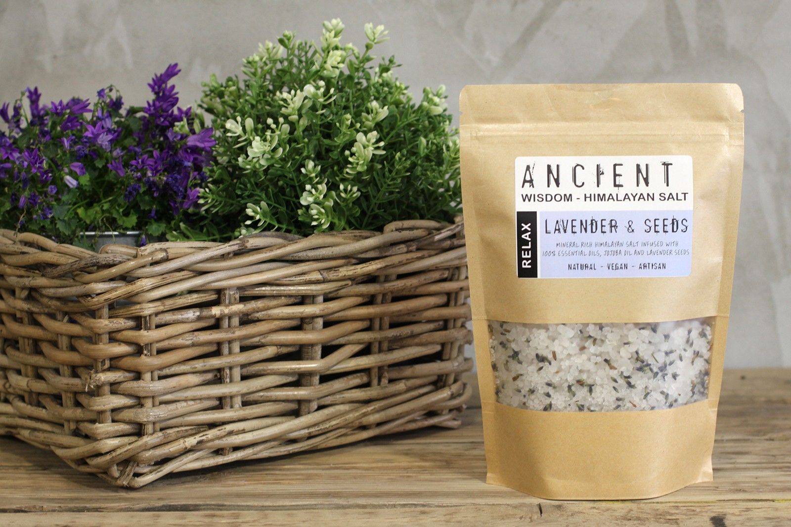 Amestec de sare de baie din Himalaya 500g - Relaxare