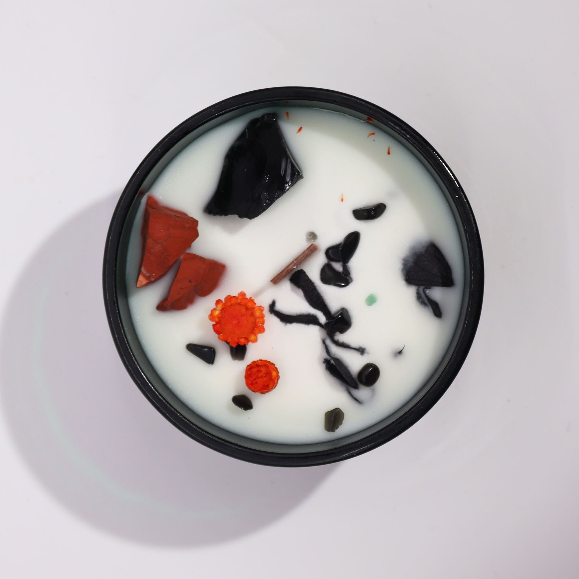 Lumânare Magică cu Flori și Cristale - Diavolul