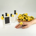 Inel difuzor de parfum, în formă de floare - Galben